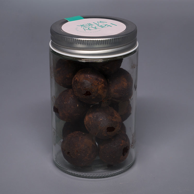 Chocolate Almond Peanut Butter Balls - by Happy Whisk