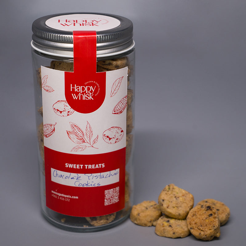 Diamond Chocolate Pistachio Cookies - by Happy Whisk
