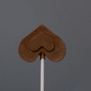 Chocolate heart lollipop