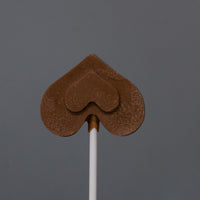 Chocolate heart lollipop