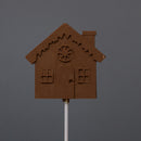 Chocolate house-shaped lollipop