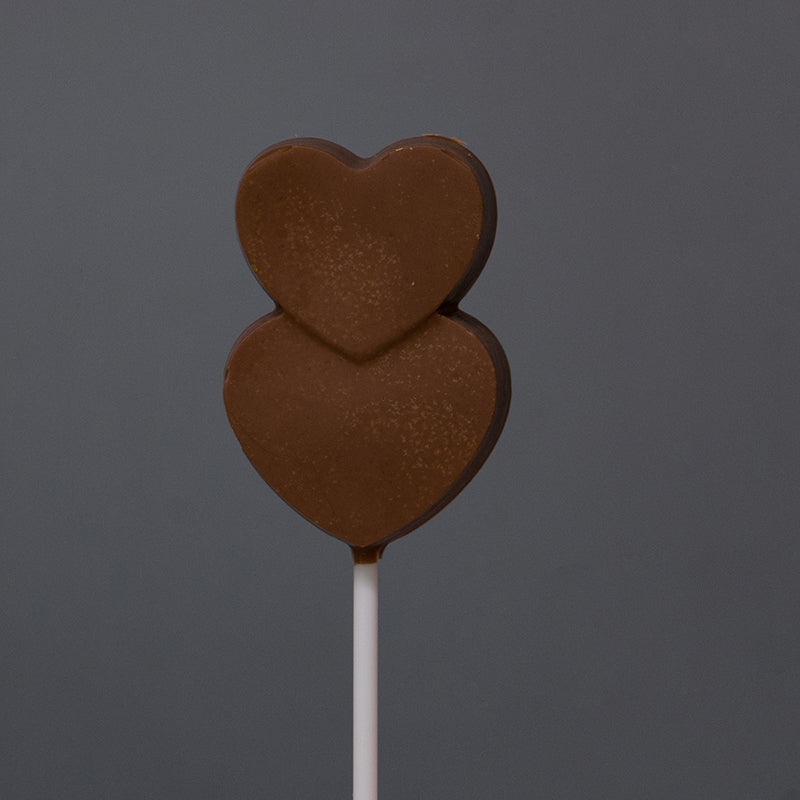 Double Chocolate heart lollipop