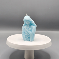 Virgin Mary Sculpted Candle