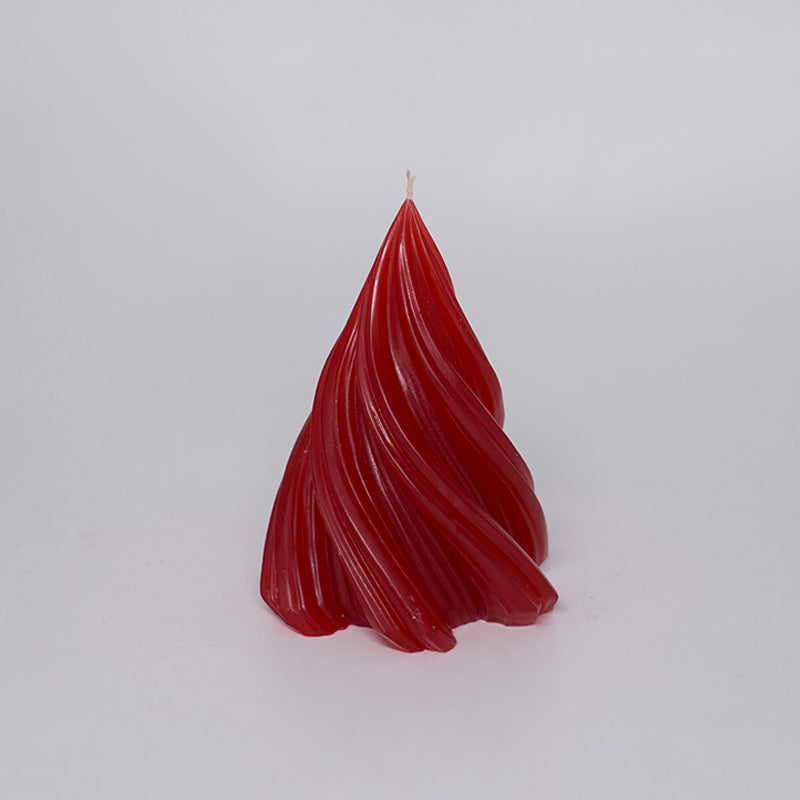 Twisted Christmas Tree Candles (Medium)