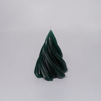Twisted Christmas Tree Candles (Medium)