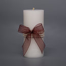 Pearl-Adorned Pillar Candles