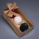 Christmas Candles Trio (Pinecone)