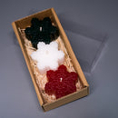 Christmas Candles Trio (Snowflake)