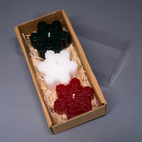 Christmas Candles Trio (Snowflake)