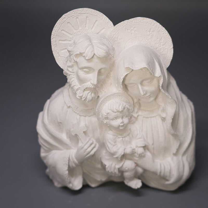 The Holy Family – Gypsum Figurine