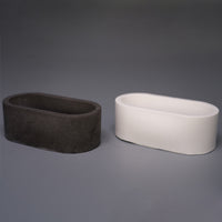 Oval Gypsum Accent Piece