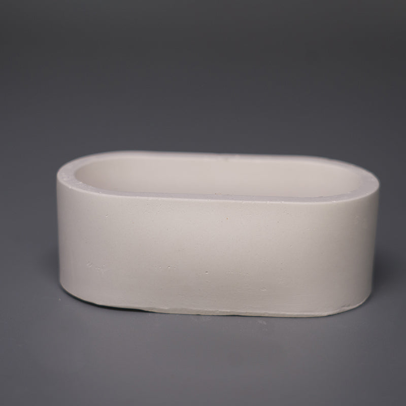 Oval Gypsum Accent Piece