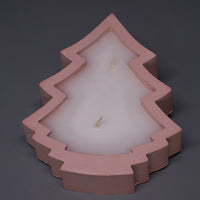 Gypsum Christmas Tree with candle