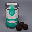 Chocolate Almond Peanut Butter Balls - by Happy Whisk
